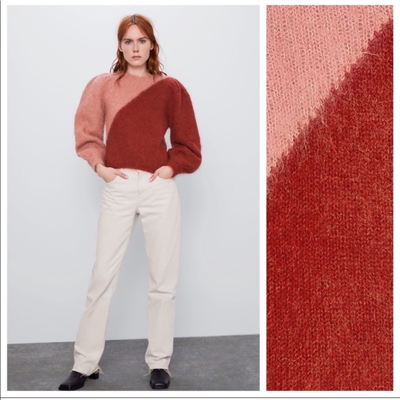NWT Zara limited edition two-toned sweater - Picture 2 of 7